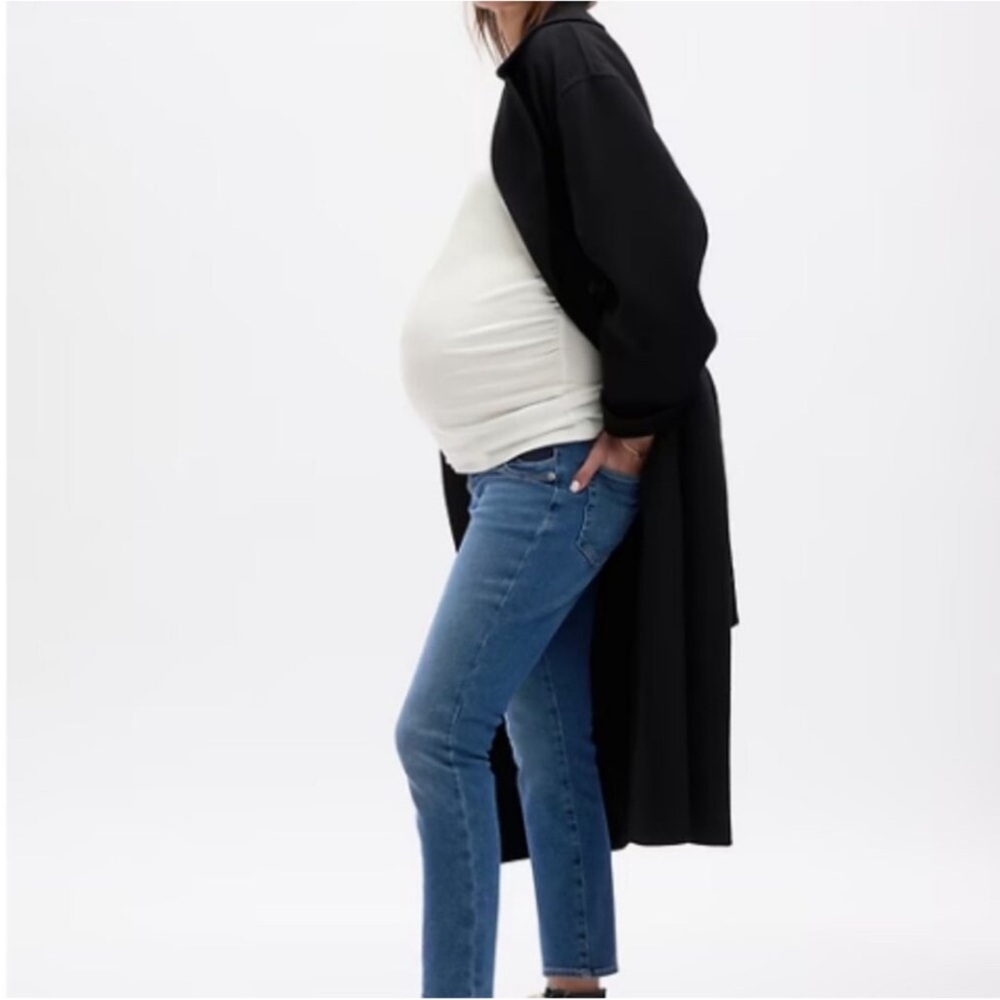🤰🏼Maternity Jeans EUC H & M VERY DARK & VERY SKINNY NWOT